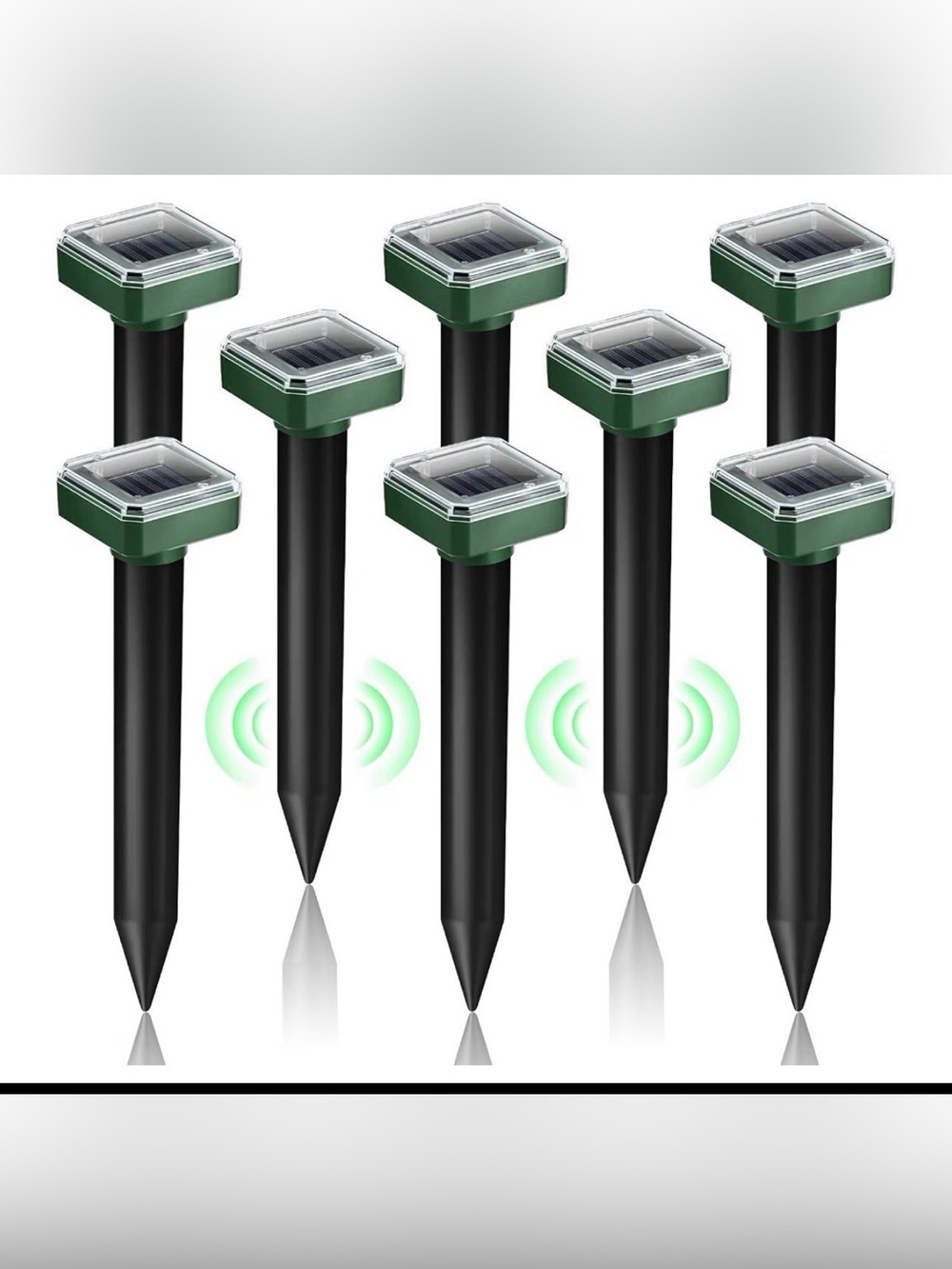 Solar Powered Ultrasonic Pest Repeller Garden Stakes 2026 Mole Repellent Solar P